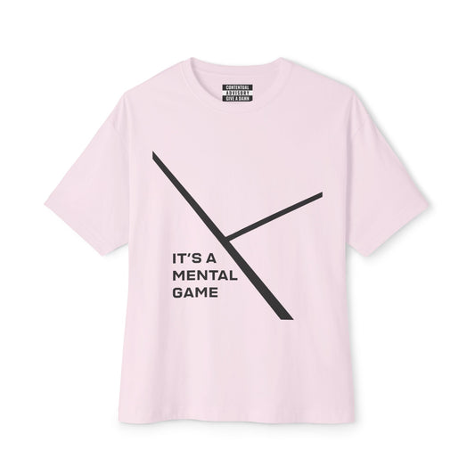 "IT'S A MENTAL GAME" — Athlete Mindset Oversized Boxy Tee comfy cotton