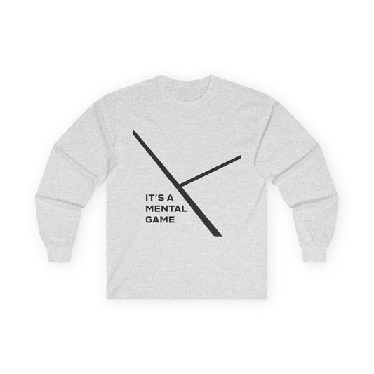 "IT'S A MENTAL GAME" — Athlete Mindset Long Sleeve Tee cotton fit