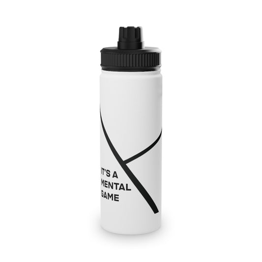 "IT'S A MENTAL GAME" — Athlete Mindset Stainless Steel Sports Water Bottle