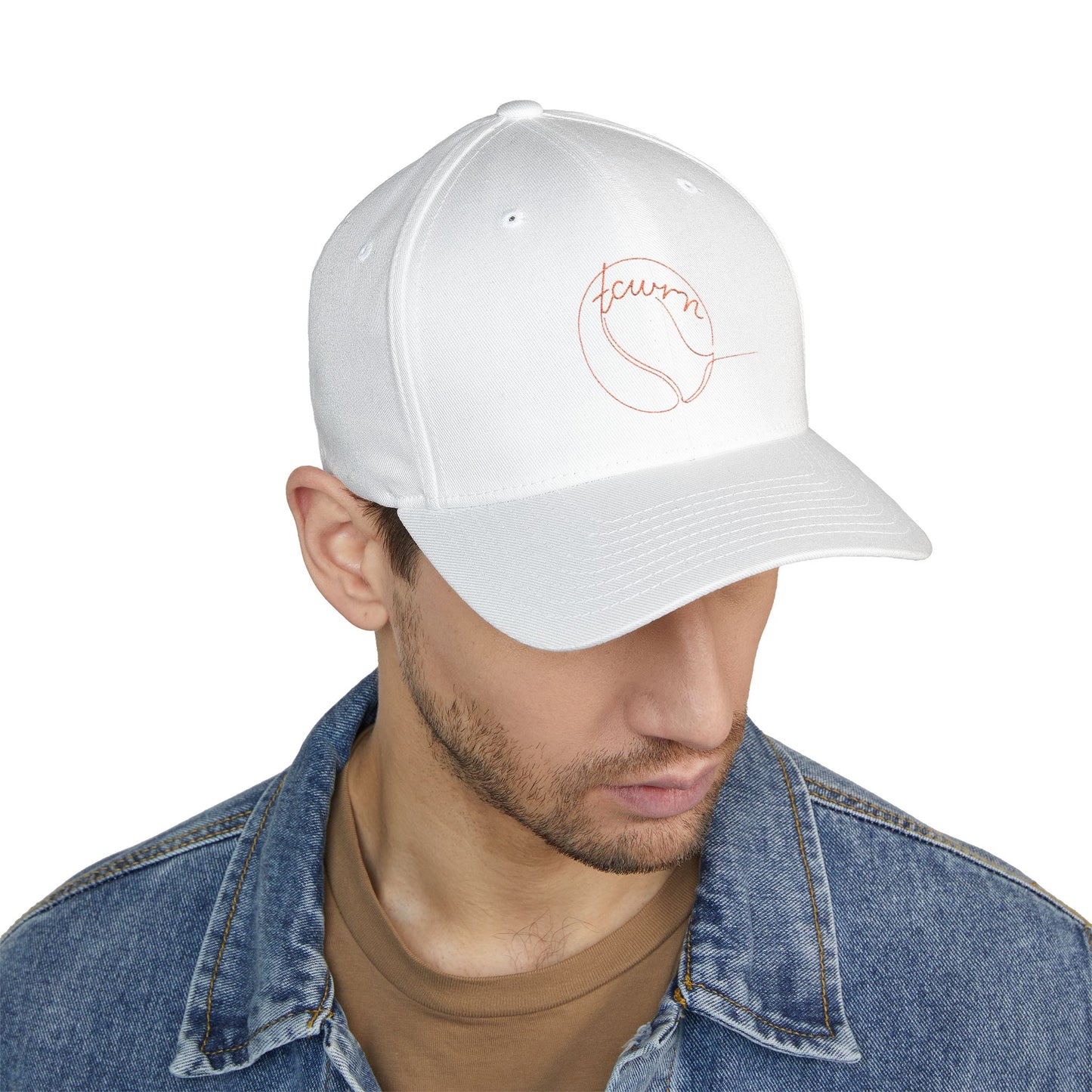 "tcwrn" — Minimal Line Art Design — Embroidered Cap