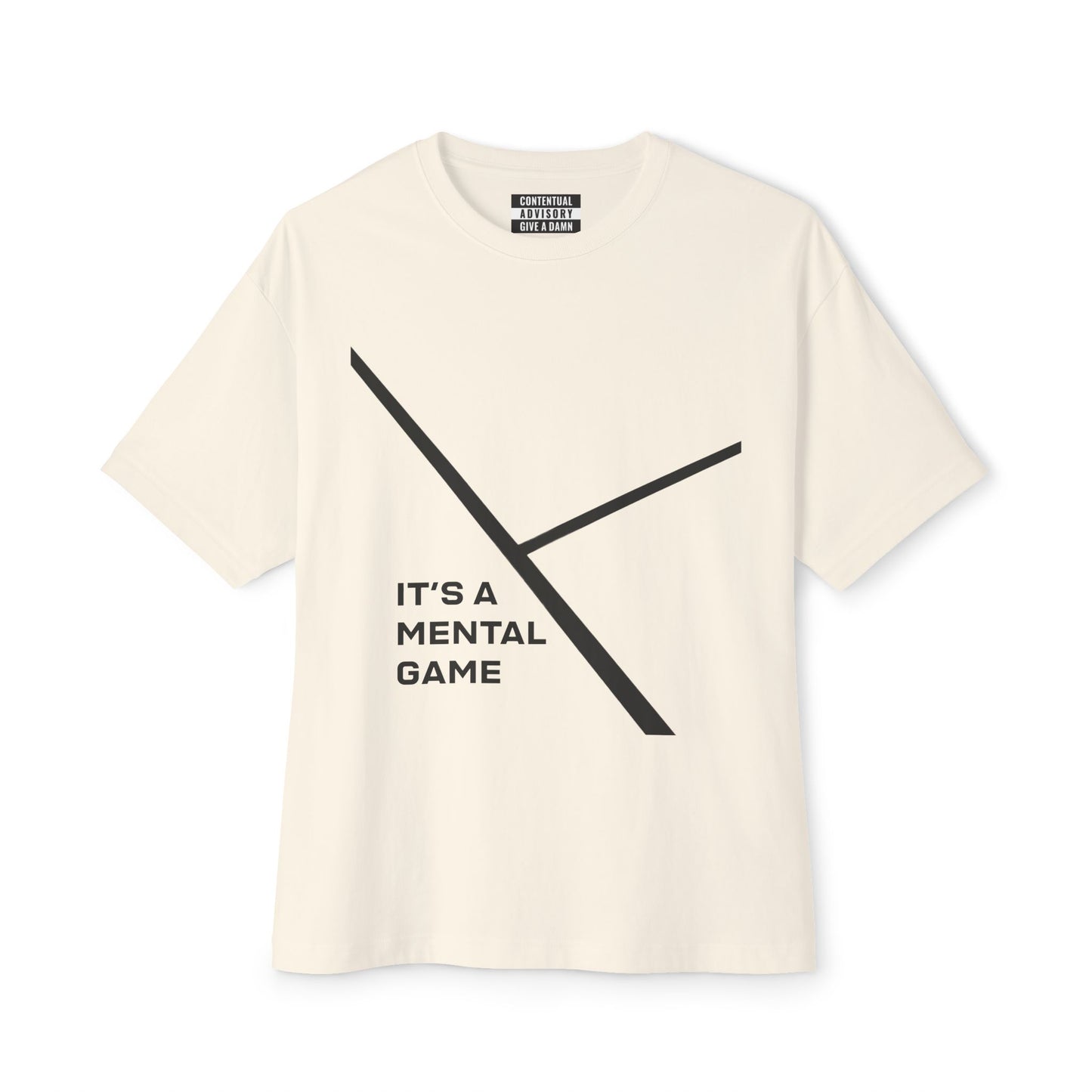 "IT'S A MENTAL GAME" — Athlete Mindset Oversized Boxy Tee comfy cotton