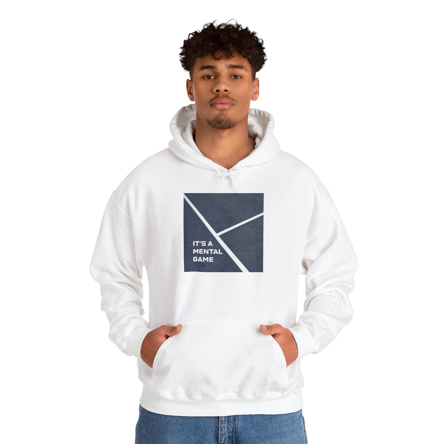 "IT'S A MENTAL GAME" — Athlete Mindset Hoodie, relaxed cotton/poly