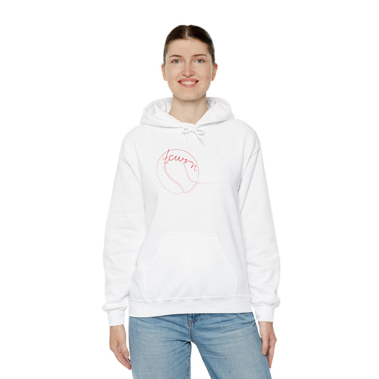 "TCWRN" — Minimal Red Line Design — Unsiex Hoodie