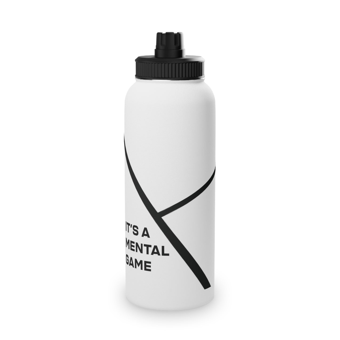 "IT'S A MENTAL GAME" — Athlete Mindset Stainless Steel Sports Water Bottle