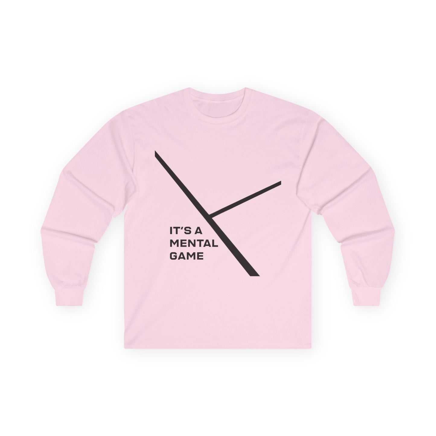 "IT'S A MENTAL GAME" — Athlete Mindset  Long Sleeve Tee cotton fit