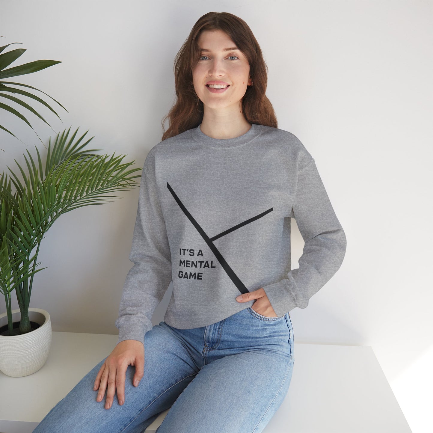 "IT'S A MENTAL GAME" — Athlete Mindset Crewneck Sweatshirt