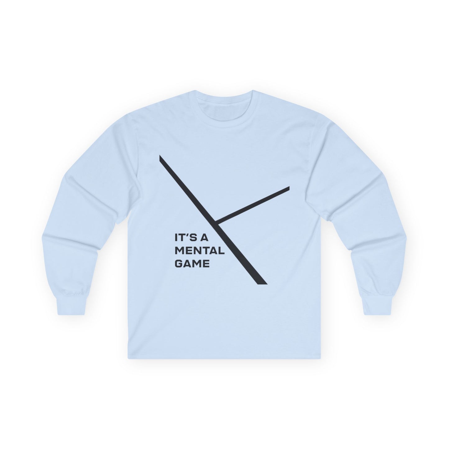 "IT'S A MENTAL GAME" — Athlete Mindset  Long Sleeve Tee cotton fit