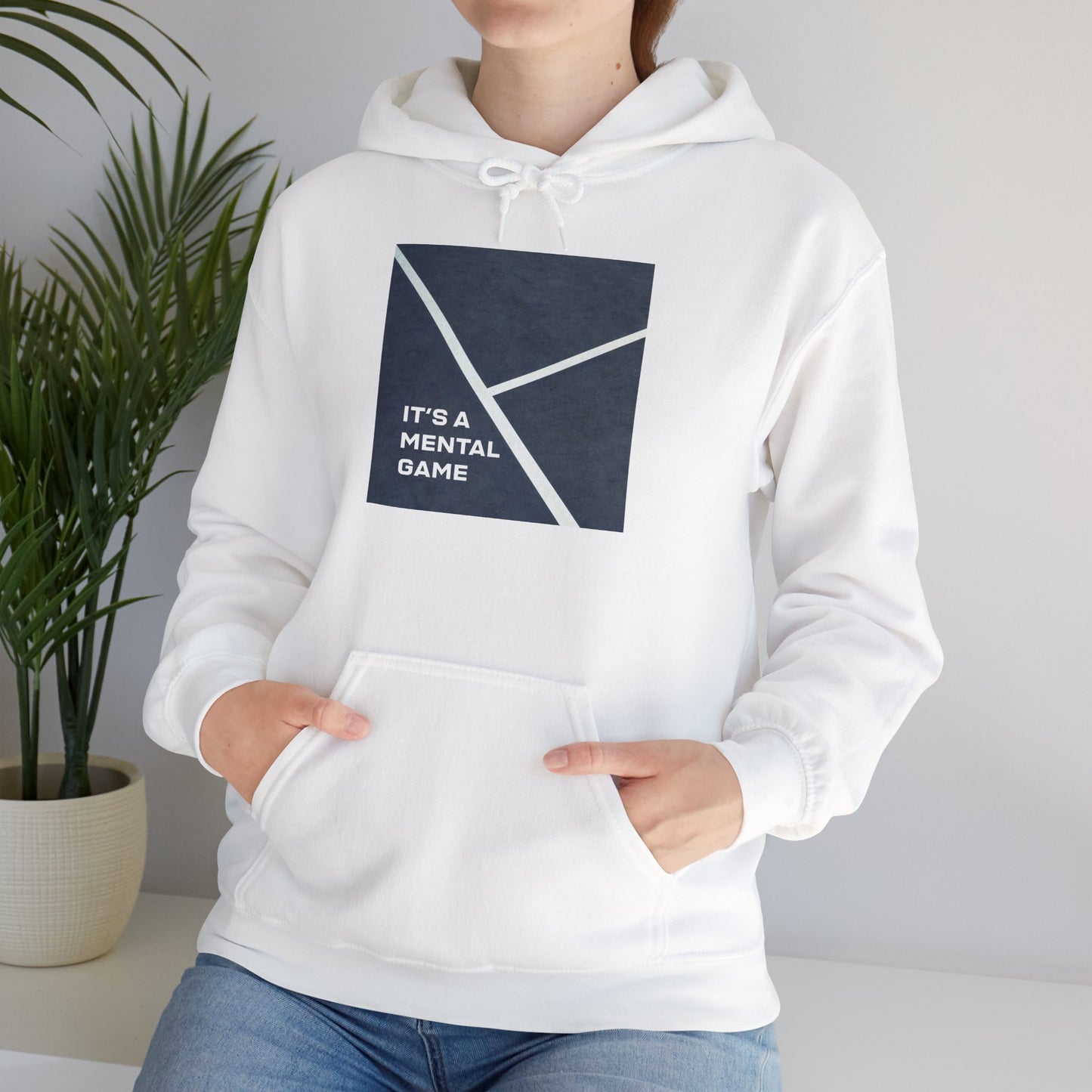 "IT'S A MENTAL GAME" — Athlete Mindset Hoodie, relaxed cotton/poly