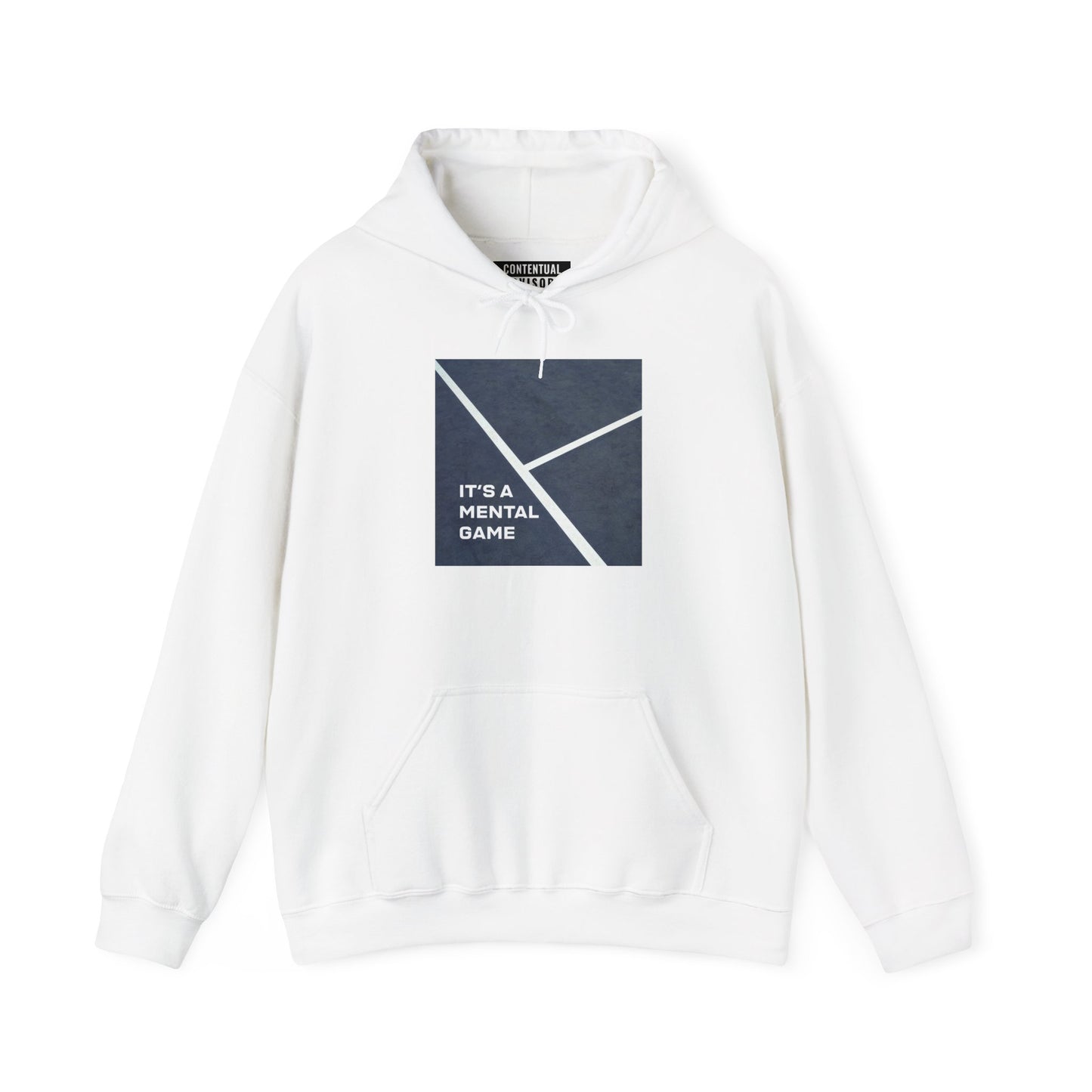 "IT'S A MENTAL GAME" — Athlete Mindset Hoodie, relaxed cotton/poly
