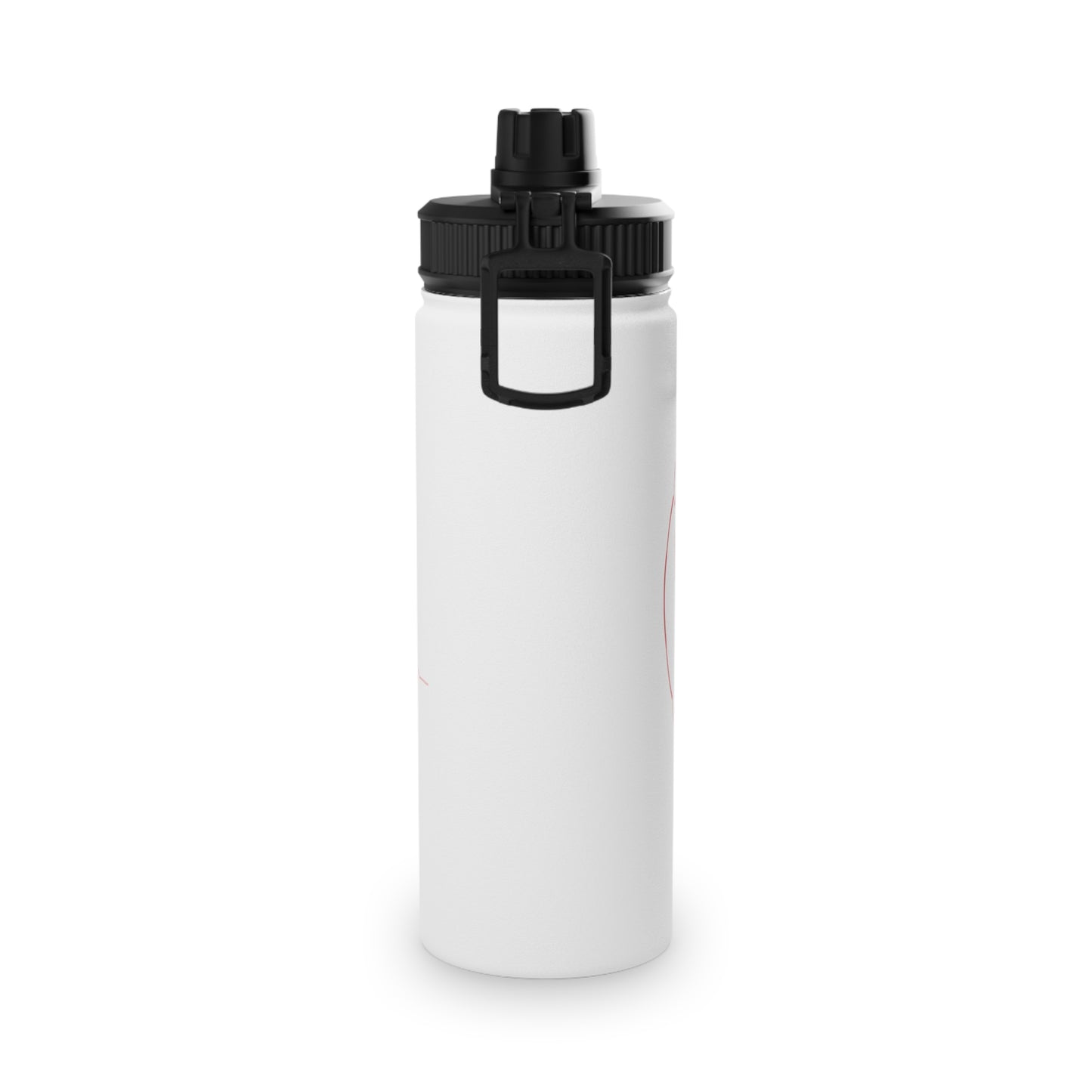 "tcwrn" — Minimal Line Art Design — Stainless Steel Sports Cap Bottle