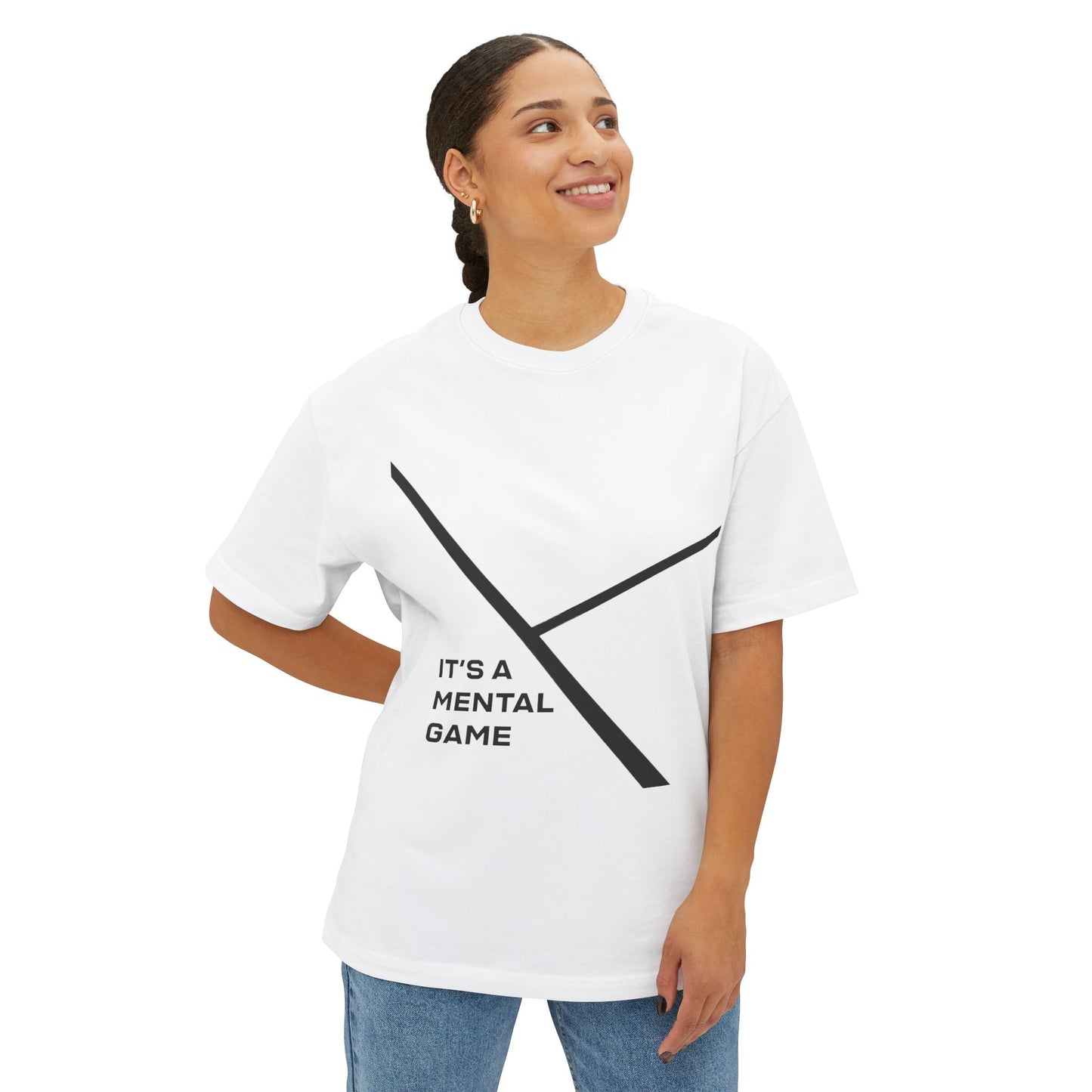 "IT'S A MENTAL GAME" — Athlete Mindset Boxy T-Shirt