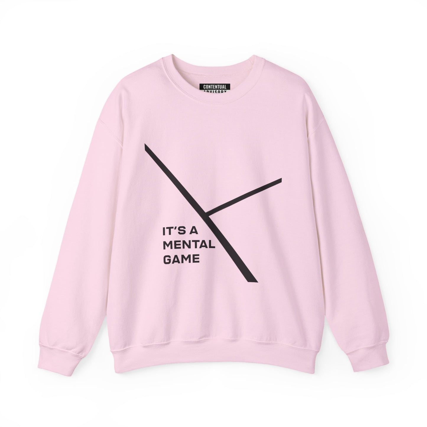 "IT'S A MENTAL GAME" — Athlete Mindset Crewneck Sweatshirt poly/cotton