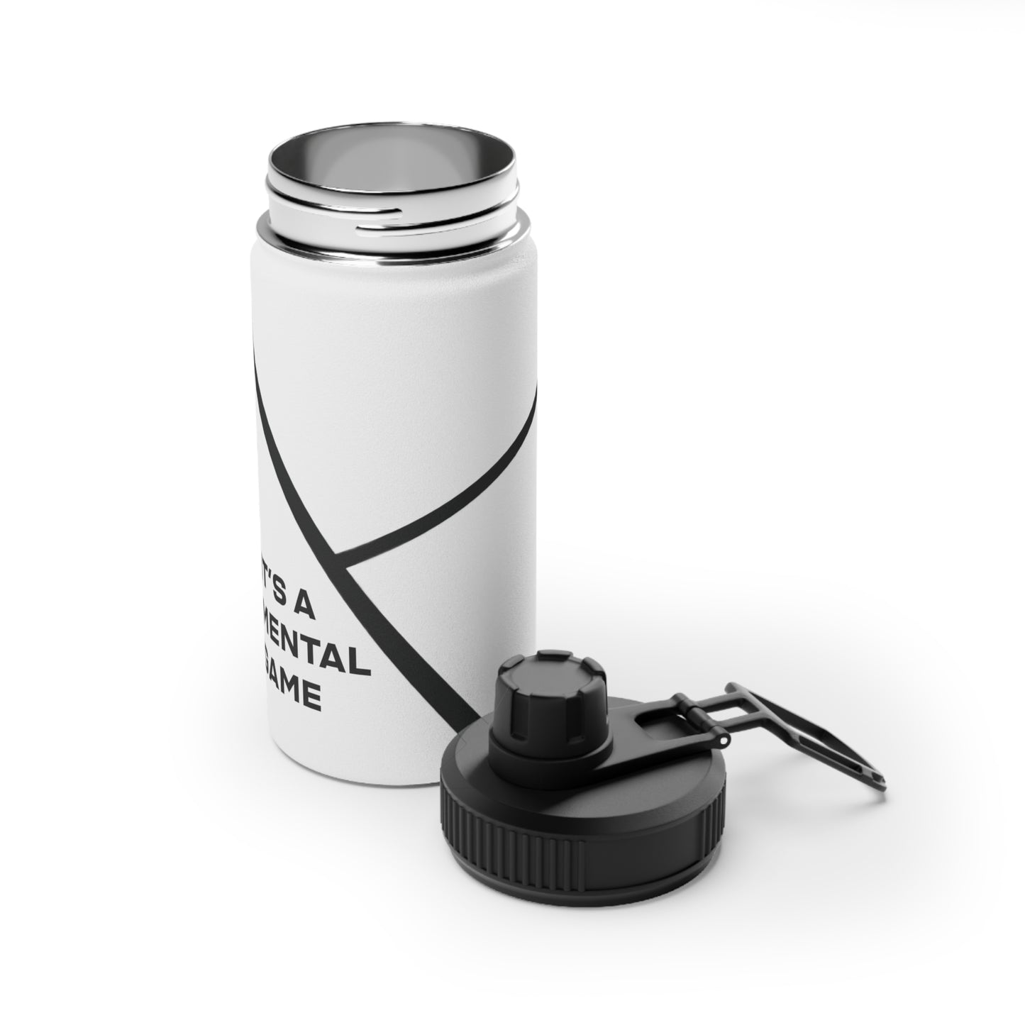 "IT'S A MENTAL GAME" — Athlete Mindset Stainless Steel Sports Water Bottle