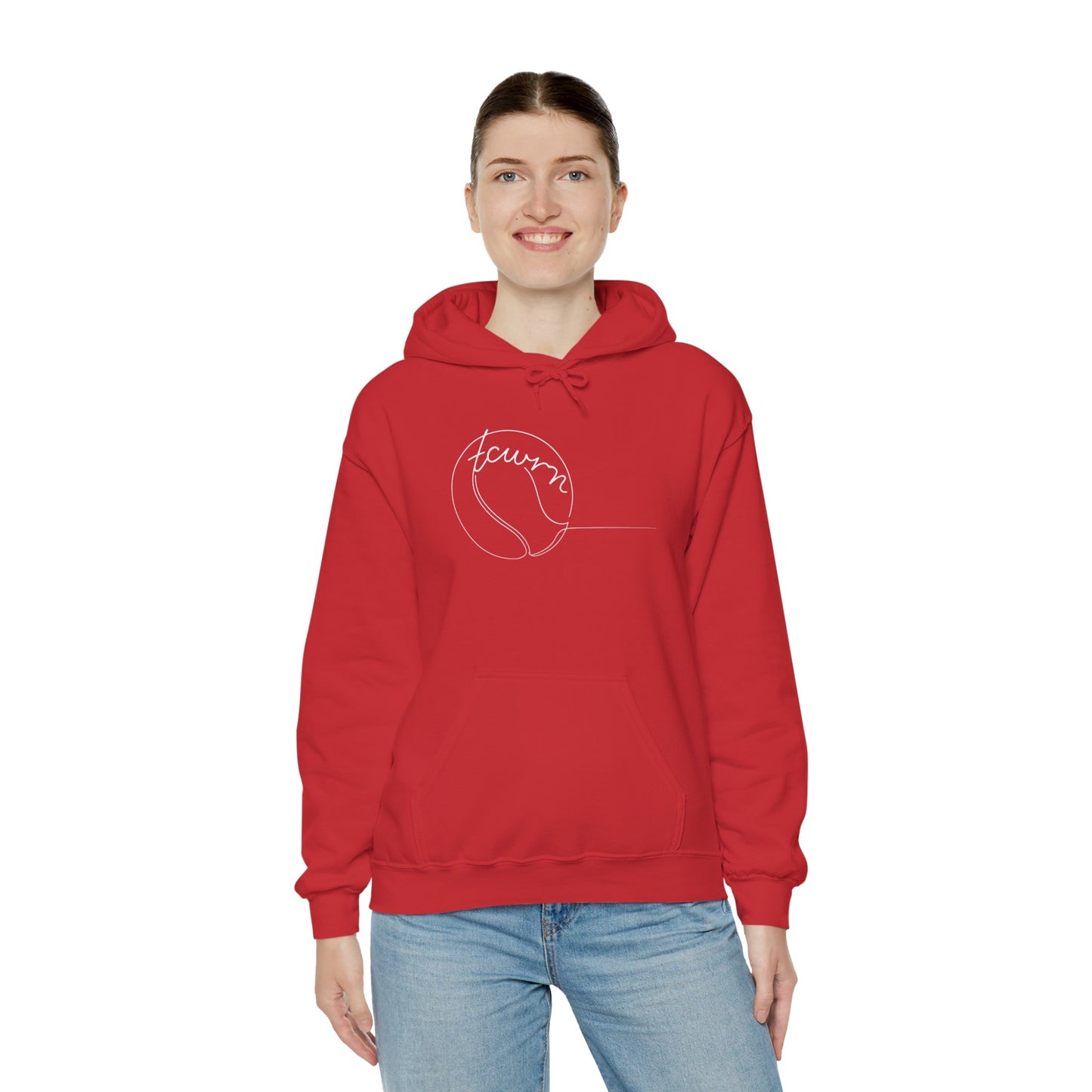 "tcwrn" — Minimal Line Art Design — Unisex Hoodie