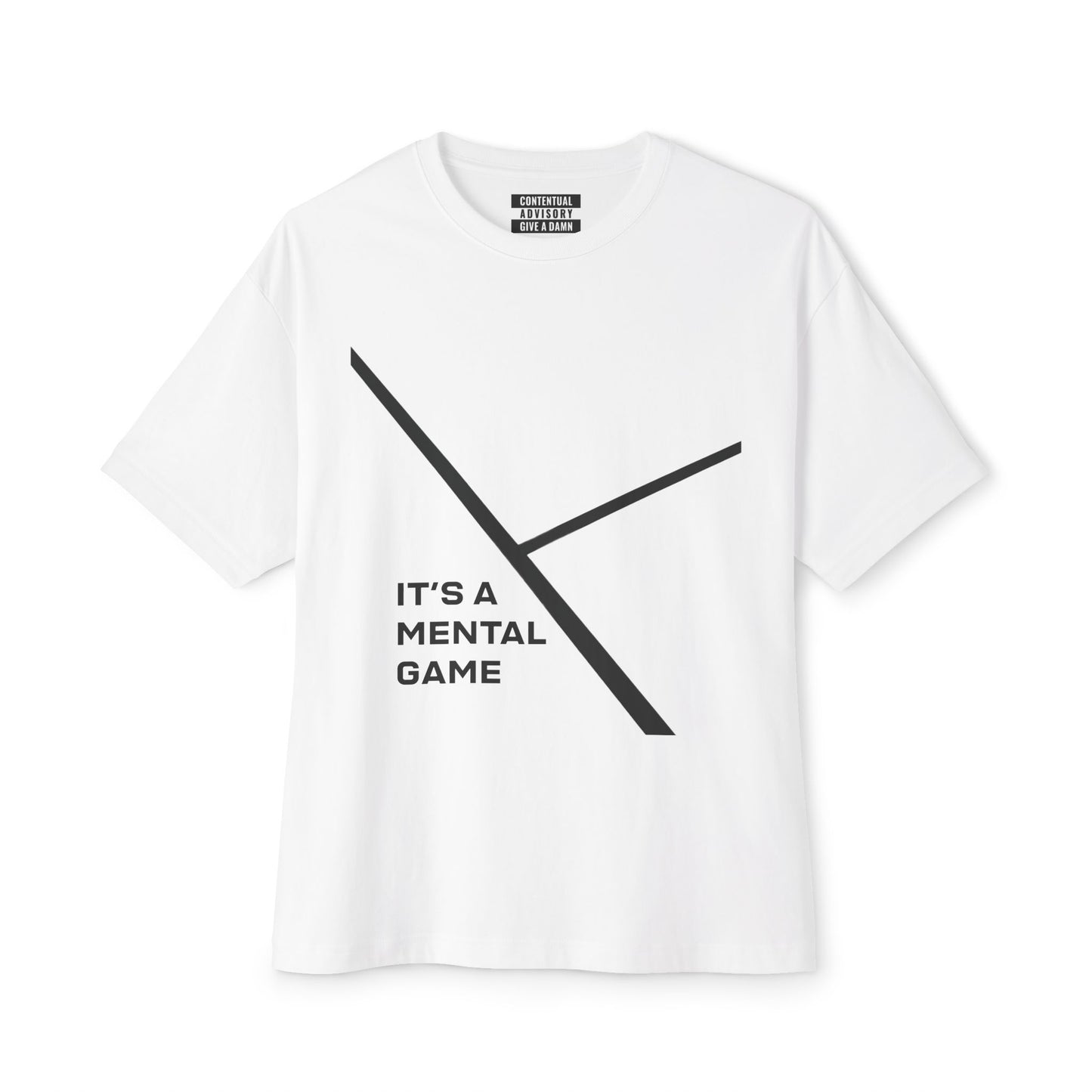 "IT'S A MENTAL GAME" — Athlete Mindset Oversized Boxy Tee comfy cotton