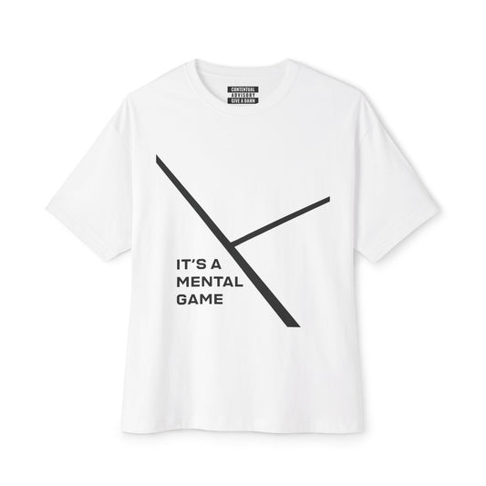 "IT'S A MENTAL GAME" — Athlete Mindset Oversized Boxy Tee comfy cotton