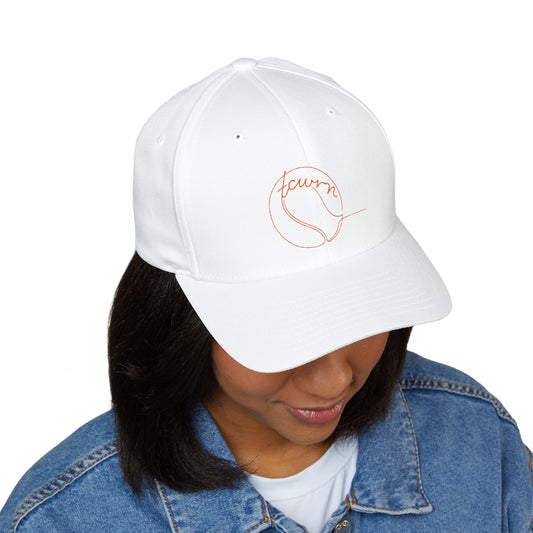 "tcwrn" — Minimal Line Art Design — Embroidered Cap