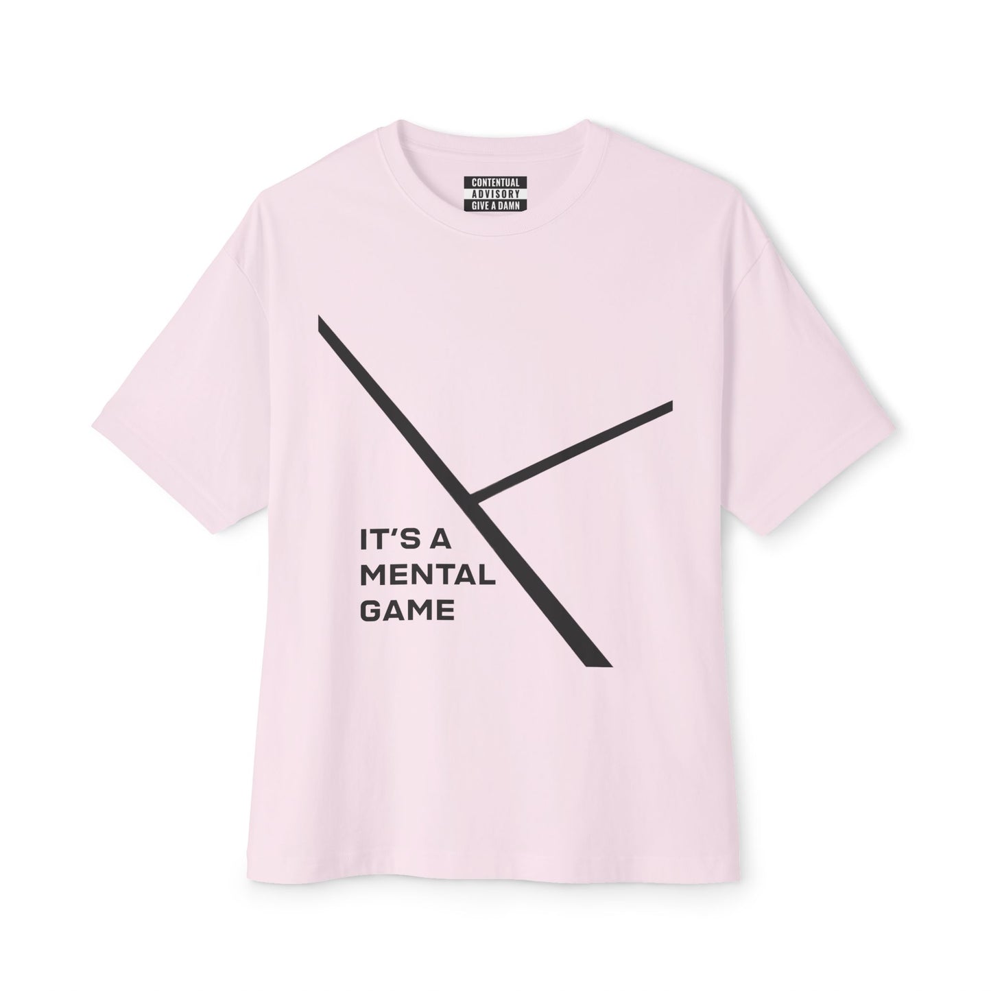 "IT'S A MENTAL GAME" — Athlete Mindset Oversized Boxy Tee comfy cotton