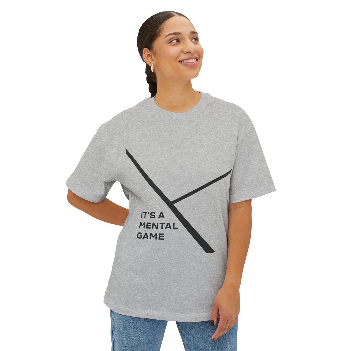 "IT'S A MENTAL GAME" — Athlete Mindset Boxy T-Shirt