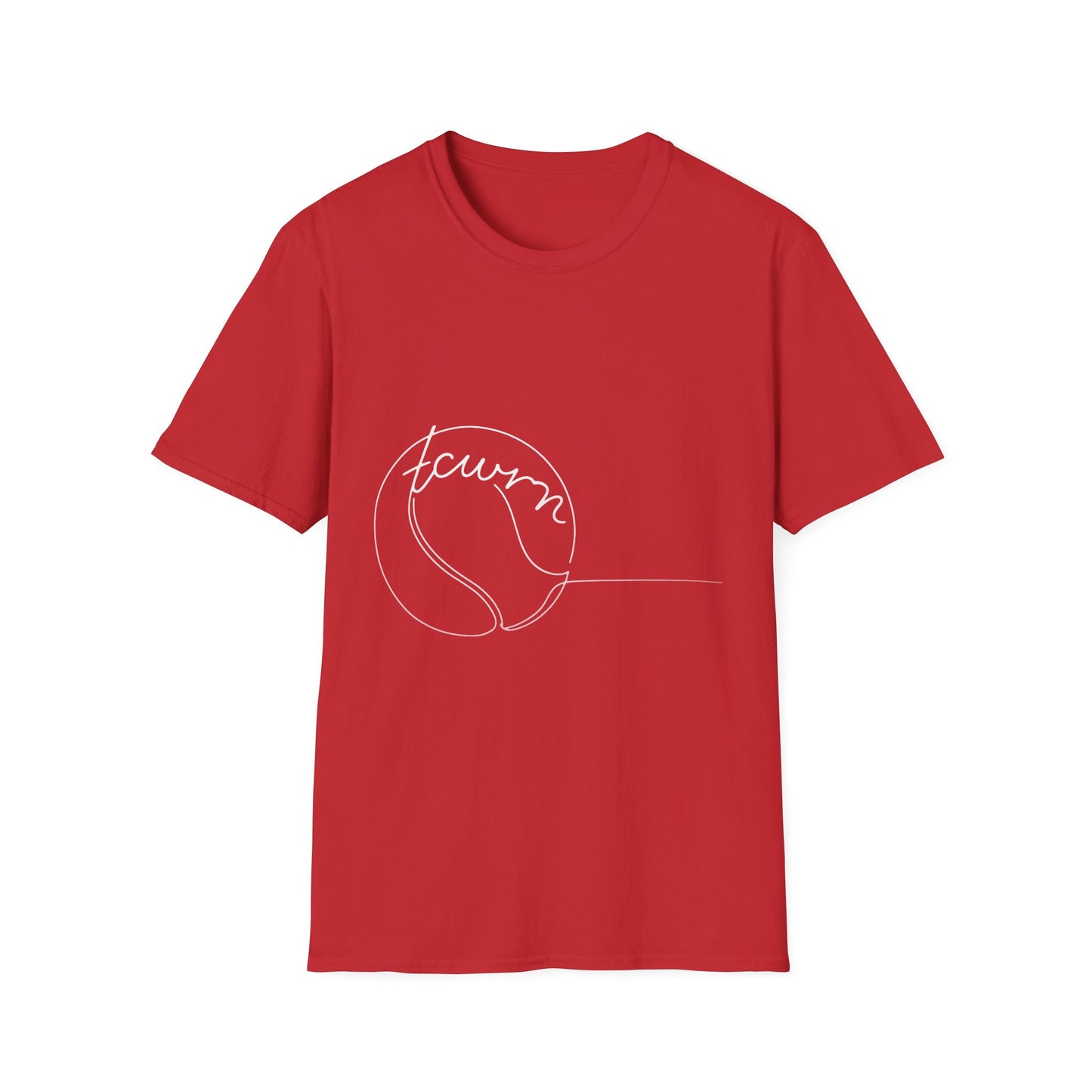 "tcwrn" — Minimal Line Art Design — Unisex T-Shirt