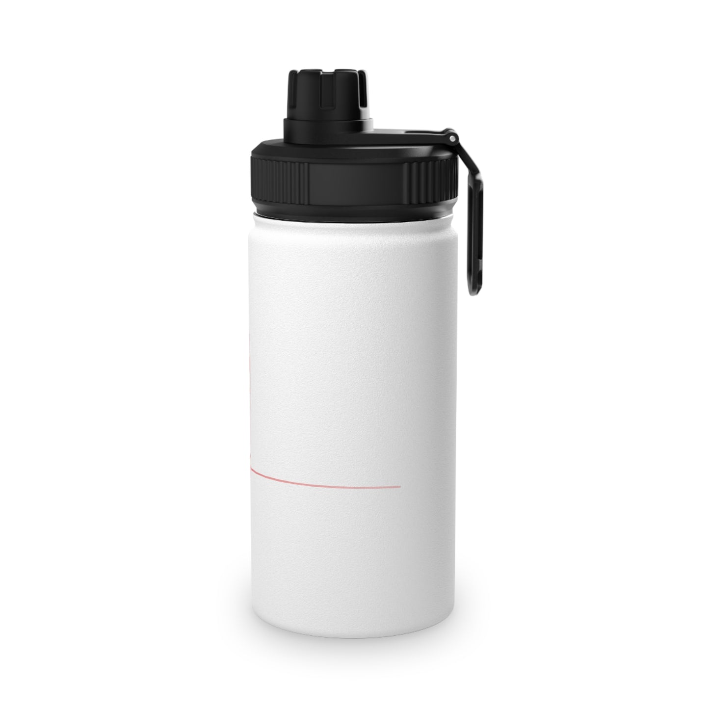 "tcwrn" — Minimal Line Art Design — Stainless Steel Sports Cap Bottle
