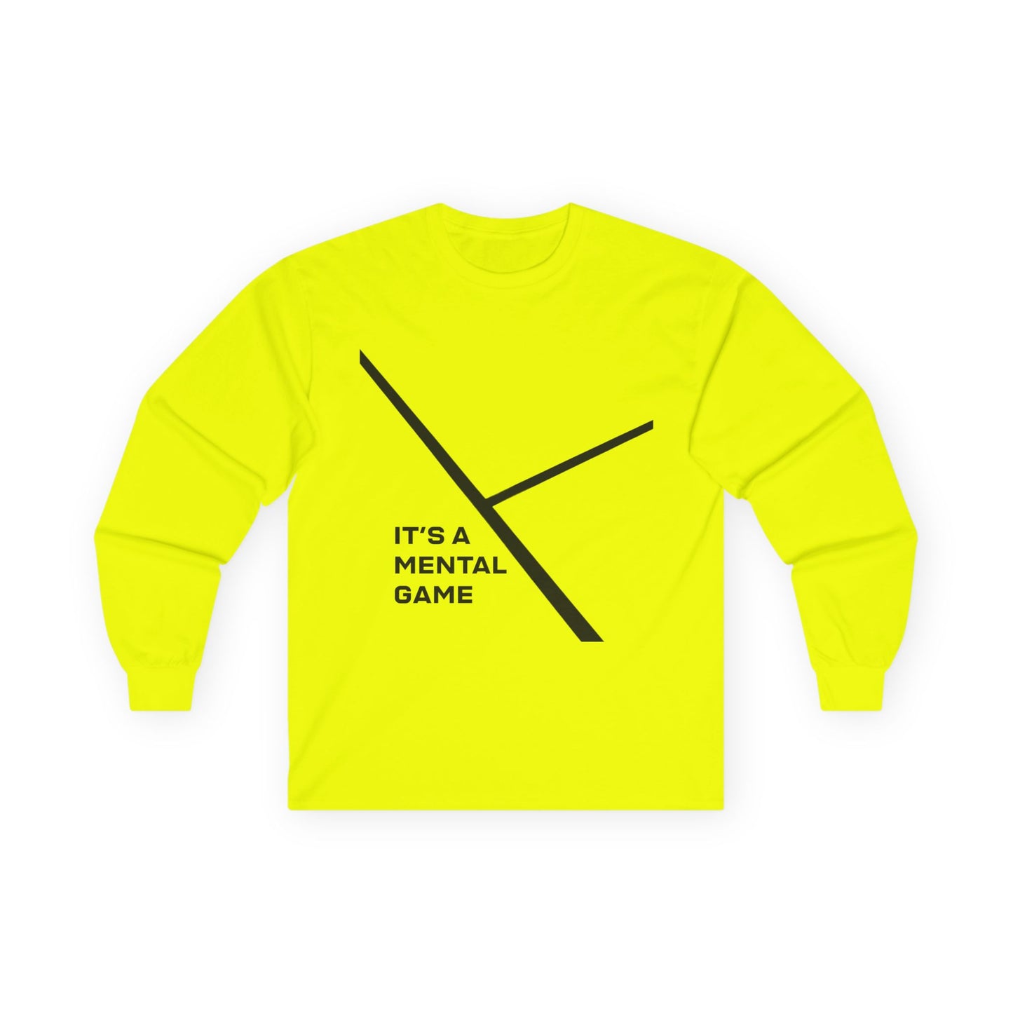 "IT'S A MENTAL GAME" — Athlete Mindset  Long Sleeve Tee cotton fit