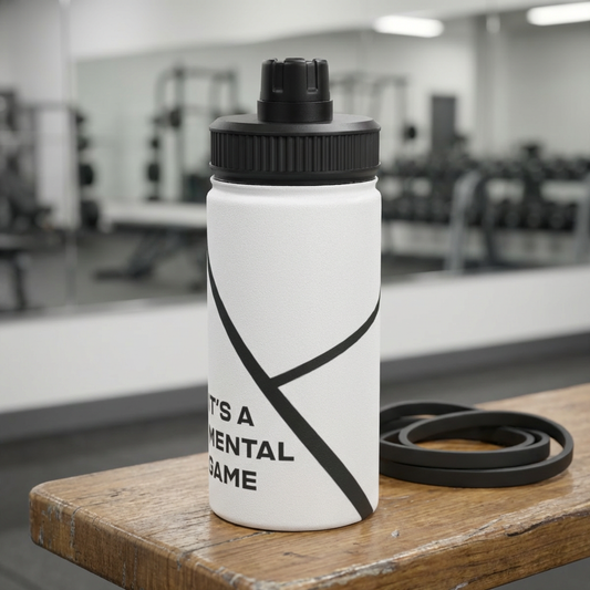 "IT'S A MENTAL GAME" — Athlete Mindset Stainless Steel Sports Water Bottle