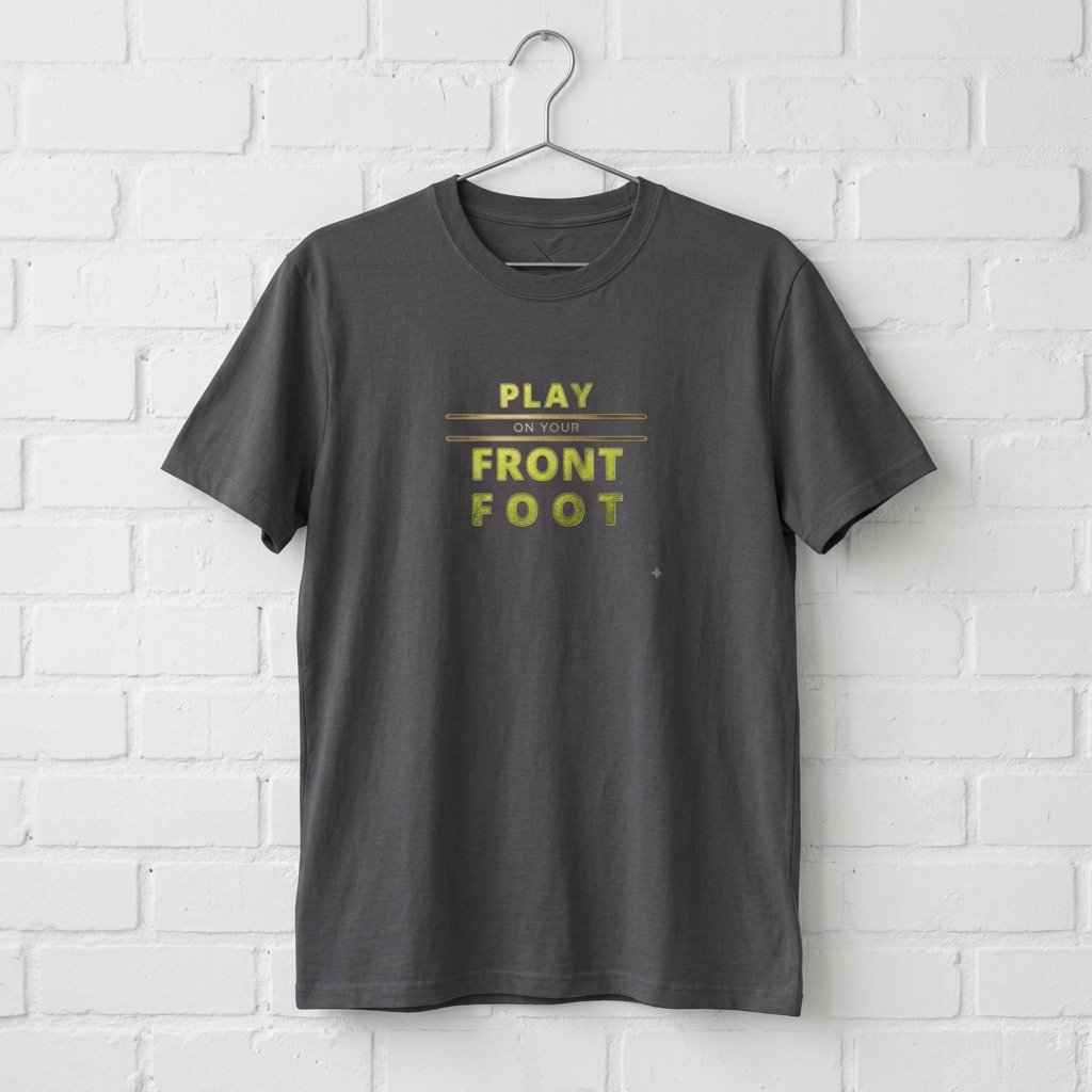 "Front Foot" — Retro Graphic — Unisex T-Shirt