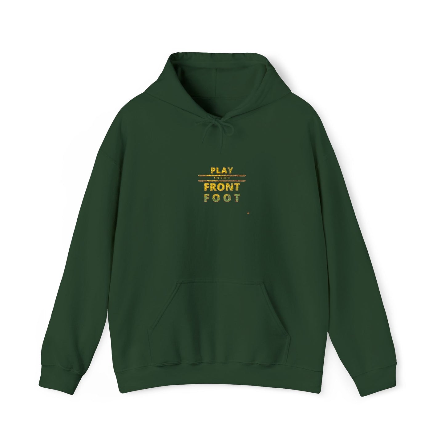 "Front Foot" —  Retro Embroidered Graphic  — Unisex Hoodie
