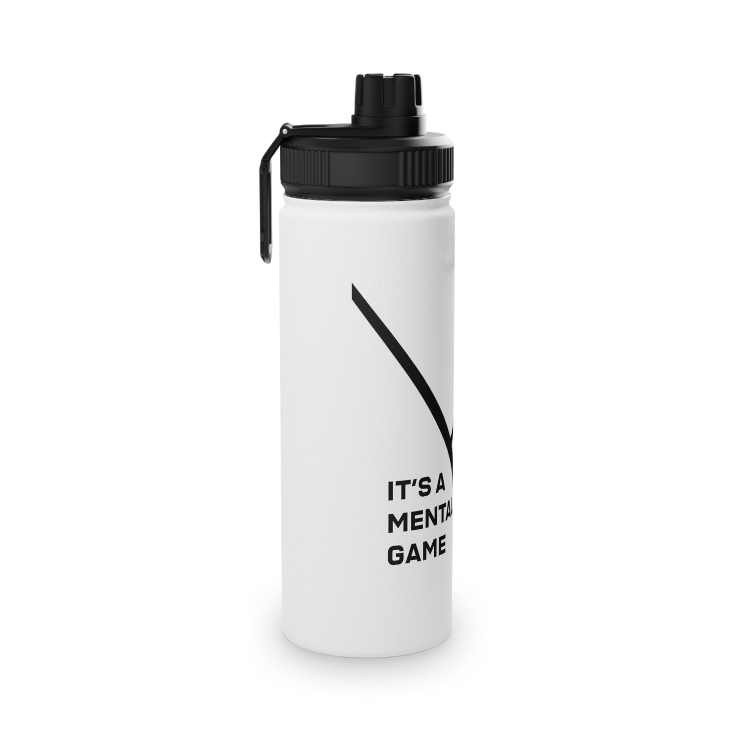 "IT'S A MENTAL GAME" — Athlete Mindset Stainless Steel Sports Water Bottle