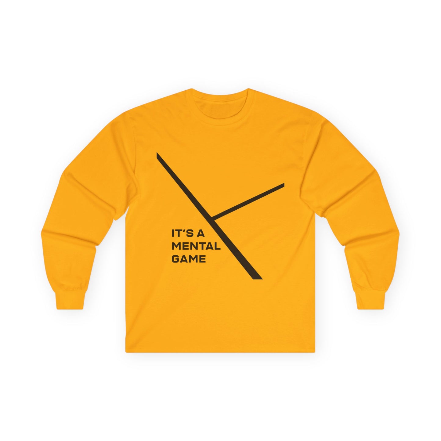 "IT'S A MENTAL GAME" — Athlete Mindset  Long Sleeve Tee cotton fit