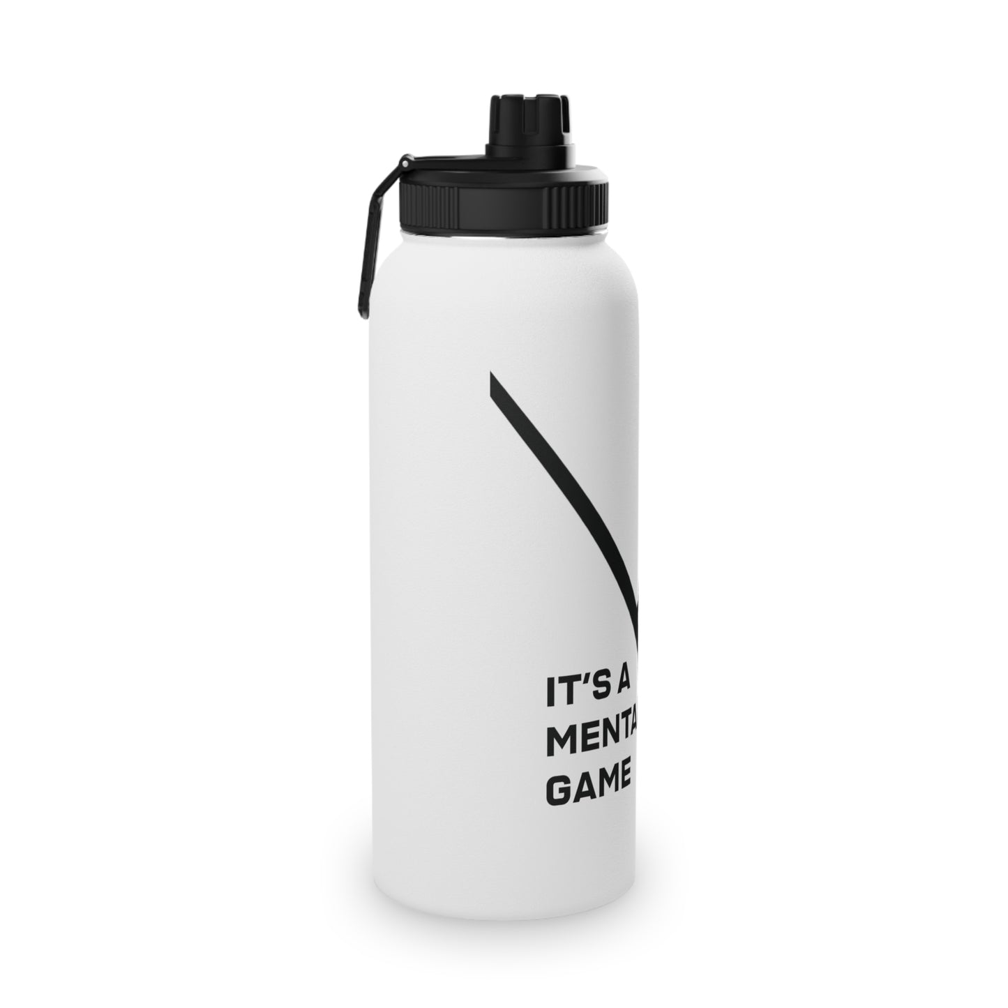 "IT'S A MENTAL GAME" — Athlete Mindset Stainless Steel Sports Water Bottle
