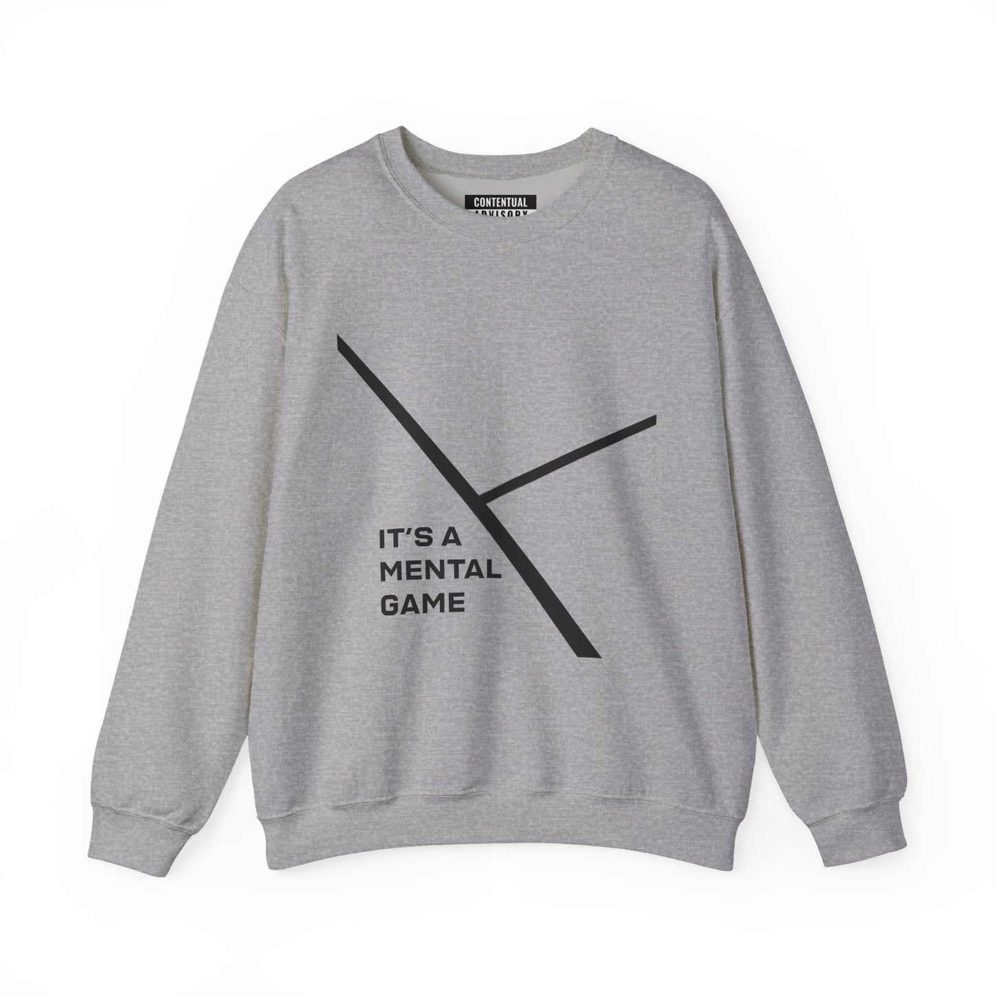 "IT'S A MENTAL GAME" — Athlete Mindset Crewneck Sweatshirt poly/cotton