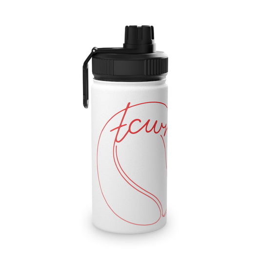 "TCWRN" — Minimal Line Art Stainless Steel Sports Bottle