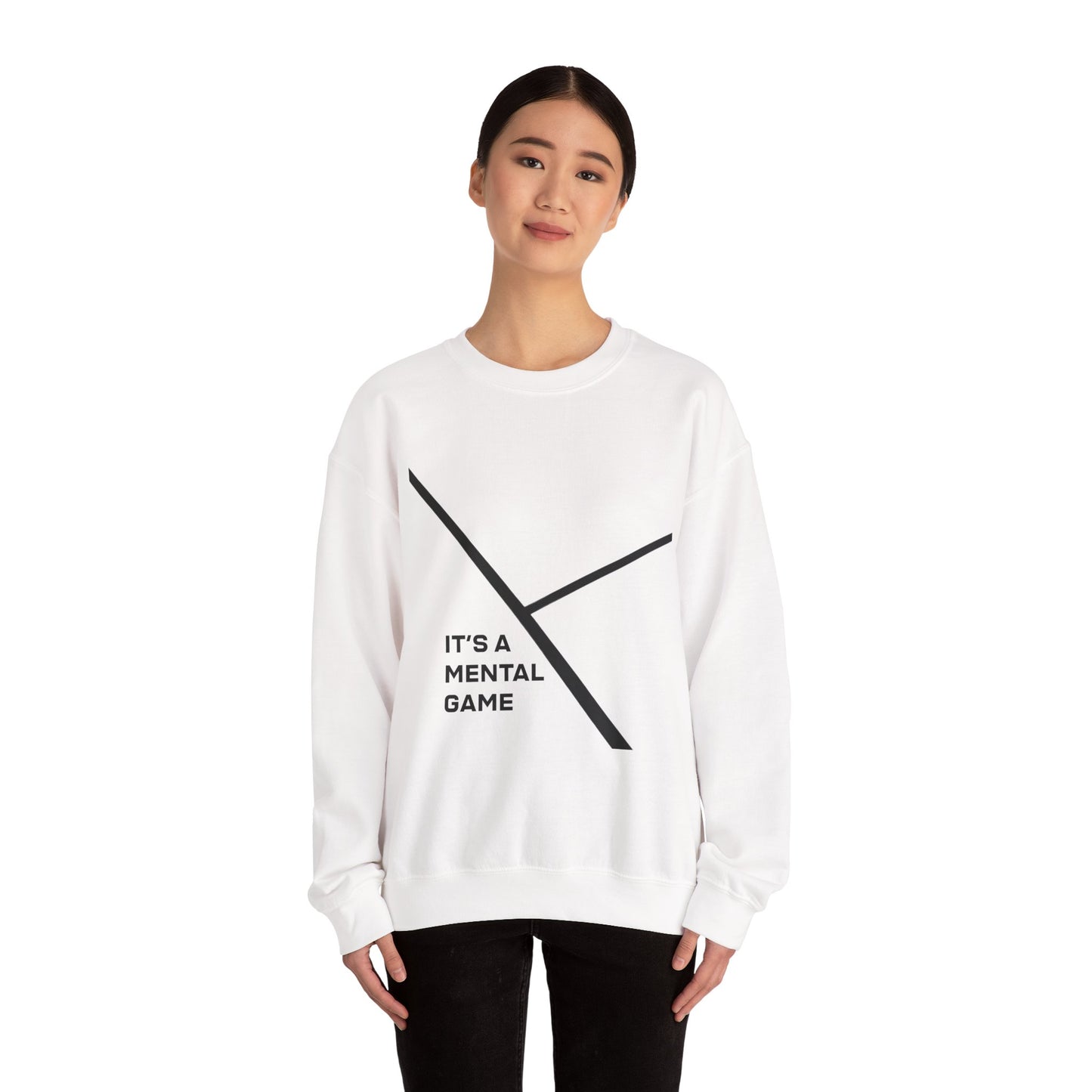 "IT'S A MENTAL GAME" — Athlete Mindset Crewneck Sweatshirt poly/cotton