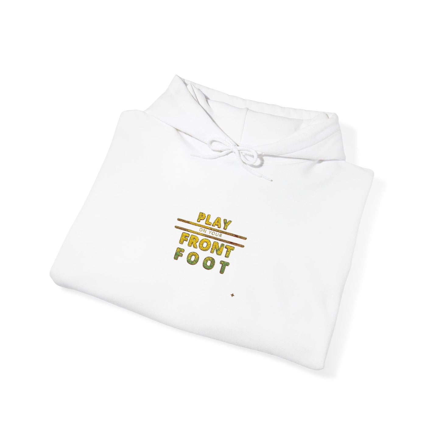"Front Foot" —  Retro Embroidered Graphic  — Unisex Hoodie
