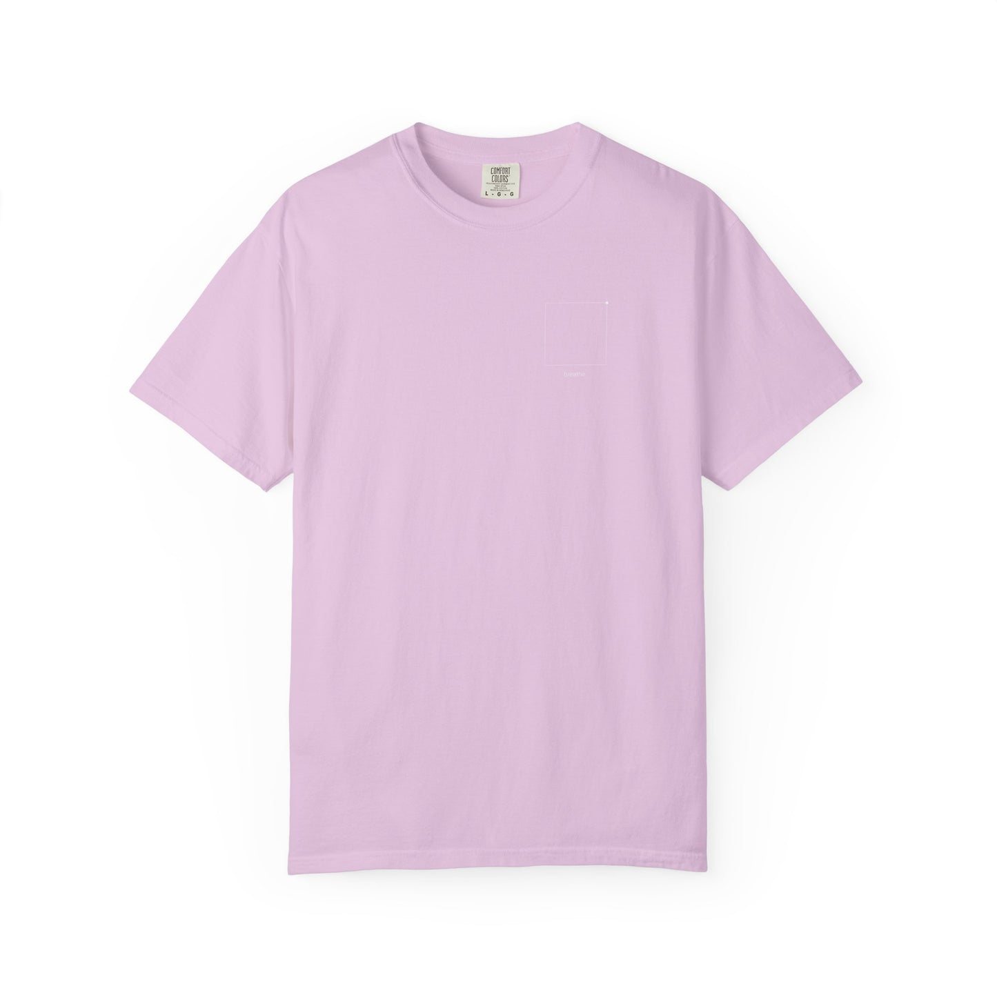 "breathe." — Calm Mind Box Breathing Garment-Dyed T-Shirt