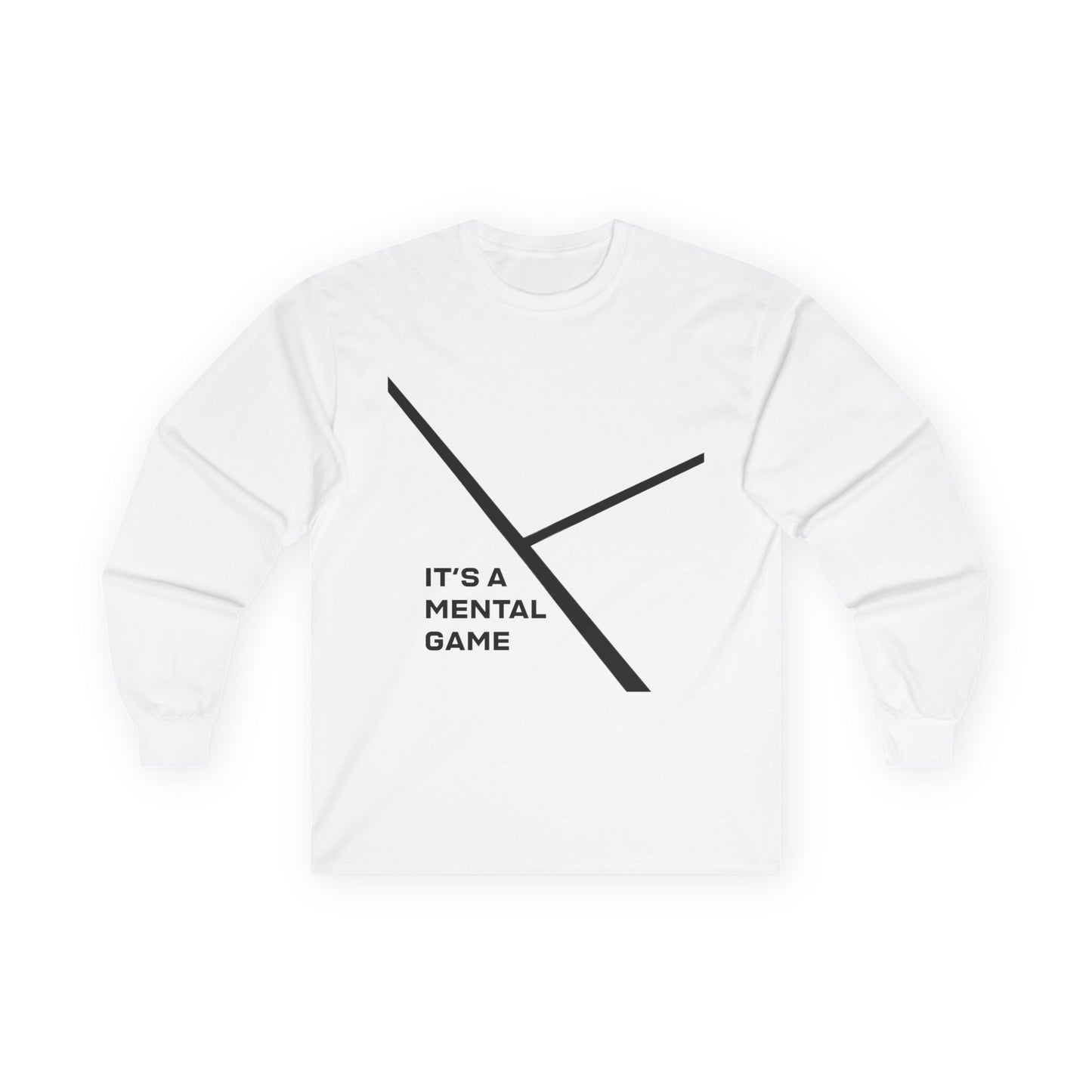 "IT'S A MENTAL GAME" — Athlete Mindset  Long Sleeve Tee cotton fit