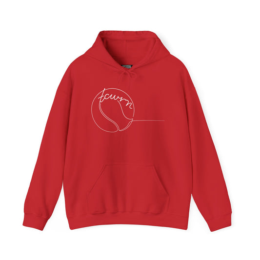 "tcwrn" — Minimal Line Art Design — Unisex Hoodie