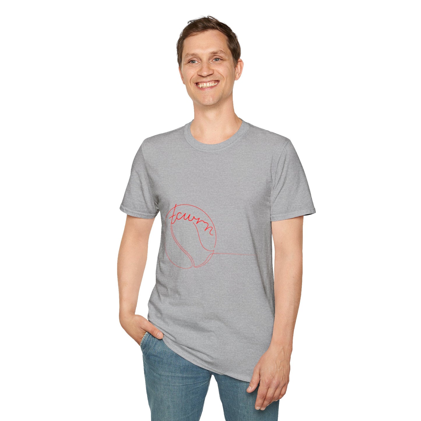 "tcwrn" — Minimal Line Art Design — T-Shirt